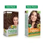 Nisha Cream Hair Colour 3.5 CHOCOLATE BROWN (60gm + 60ml + 18ml Nisha Conditioner with Natural Herbs 100% Grey Hair Coverage) Pack of 2 - Fast UK Delivery - Image 3