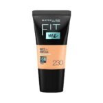 Maybelline New York Liquid Foundation, Matte & Poreless, Full Coverage Blendable Normal to Oily Skin, Fit Me, 230 Natural Buff, 18ml - Fast UK Delivery
