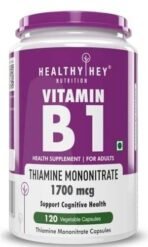 HealthyHey Nutrition Vitamin B1 Thiamine -120 Veg Capsules - Fast UK Delivery - Image 2