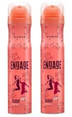 Engage Blush Deodorant For Women, Fruity and Floral, Skin Friendly, 150 ml Deo Body Spray 2Pcs - Fast UK Delivery - Image 2