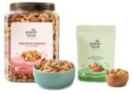 Paper Boat Protein Crunch, Premium Dry Fruit Mix, Healthy Trail Mix with Dry Fruits (1Kg) & Paper Boat Smoked and Roasted Mixed Nuts with Himalayan Pink Salt, Pouch (200g) - Fast UK Delivery - Image 2