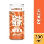 Coolberg Peach Non Alcoholic Beer 300ml CANs - Pack of 2 (300ml x 2) - Fast UK Delivery - Image 4