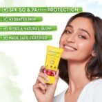 Mamaearth Beetroot Hydraful Sunscreen With Hyaluronic Acid - 50 g |SPF 50 & PA++++ | UVA & B Protection | Hydrates Skin | For Oily, Combination & Dry Skin | No white cast - Fast UK Delivery - Image 4