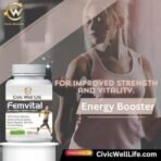 Fem Vital 60 Capsule Civic Welllife FemmeVital Harmony Capsules Boost in stamina and vitality - Fast UK Delivery - Image 5