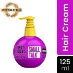Bed Head TIGI Small Talk Hair Thickening Cream for Fine, Thin & Flat Hair, Builds up Body & Hair Volume, Leave-In Hair Styling Cream For Frizzy Hair, Salon-like Finish, Retains Hair Moisture & Prevents Fly-Aways, Volumizing Cream for Thicker-Looking Hair, 125 ml - Fast UK Delivery - Image 3