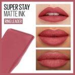 Maybelline Super Stay Matte Ink Liquid Lipstick Makeup, Long Lasting High Impact Color, Up to 16H Wear, Ringleader, Mauve Pink, 1 Count - Fast UK Delivery - Image 3