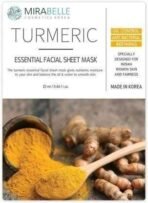 Mirabelle Turmeric Essential Facial Sheet Mask 25ml (Pack of 5) - Fast UK Delivery - Image 3