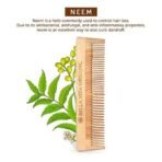 Bella Vita Organic Neem Wooden Comb Dual Teeth for Tangle Free Curls, Healthy Scalp, Hair Growth, Hairfall & Dandruff Control for Men & Women Medium - Fast UK Delivery - Image 4