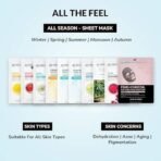 MIRABELLE COSMETICS KOREA Crystal Clear Skin facial sheet mask combo pack of 10 - Fast UK Delivery - Image 4