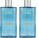 Davidoff Cool Water Wave Man Liquid Eau De Toilette For Men, Fresh Aquatic Scent, 125ml (Pack of 2) - Fast UK Delivery