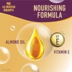 Bajaj Almond Drops Anti Hairfall Shampoo with Almond Oil & Vitamin E | For 10X Hairfall Reduction* & Soft, Shiny Hair* | Paraben Free | Ideal for Men and Women - 340ML - Fast UK Delivery - Image 6