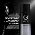DENVER Black Code Original Deodorant - 200ML | Long Lasting Deo Body Spray for Men - Fast UK Delivery - Image 3