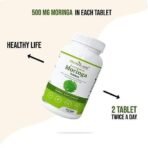 Attar Ayurveda Moringa Tablets 240 Tablets (120 x2, Pack of 2) 500 mg each | Drumstick Leaf Tablets | Pure and Natural, Highly Nutritious - Fast UK Delivery - Image 3