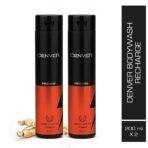DENVER Recharge Ginseng Body Wash - 200ML Each (Combo Pack 2) | Stress Relief, Skin Nourishment Cleansing Shower Gel for Men - Fast UK Delivery - Image 3