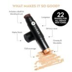 SUGAR Cosmetics Ace Of Face Foundation Stick with In-Built Brush | Lasts 24hrs | Full Coverage Foundation for Women | 12gm - 52 Corretto - Fast UK Delivery - Image 4