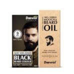 Deewal 9-Minute Beard Colour & Mooch & Beard Oil Combo | Natural-Looking, Ammonia-Free Beard Dye + Deep Nourishing Beard Oil | Long-Lasting Color, Healthy Beard Growth & Shine - Fast UK Delivery - Image 2