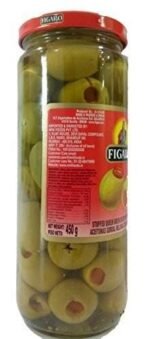 Figaro Queengreen Stuffed Olives, 450g - Fast UK Delivery - Image 3
