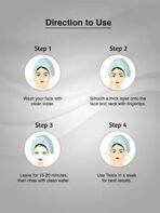 Gemblue Biocare Face Pack Mask | Radiant Glowing Skin | Oil Control Acne Pimples | Anti Blemish Pigmentation Tanning | Fresh Brightening Skin (Gemblue Biocare Charcoal Mask, 385ml 12.92 fl oz.) - Fast UK Delivery - Image 6