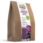 Nattfru Natural Jamun Fruit Juice 100g with No Preservatives Added, Contains 4 Servings, Helps in Digestion, Purify Blood, Easy to Make, Healthy Beverage, Instant Refreshing Drink - Pack of 1 - Fast UK Delivery