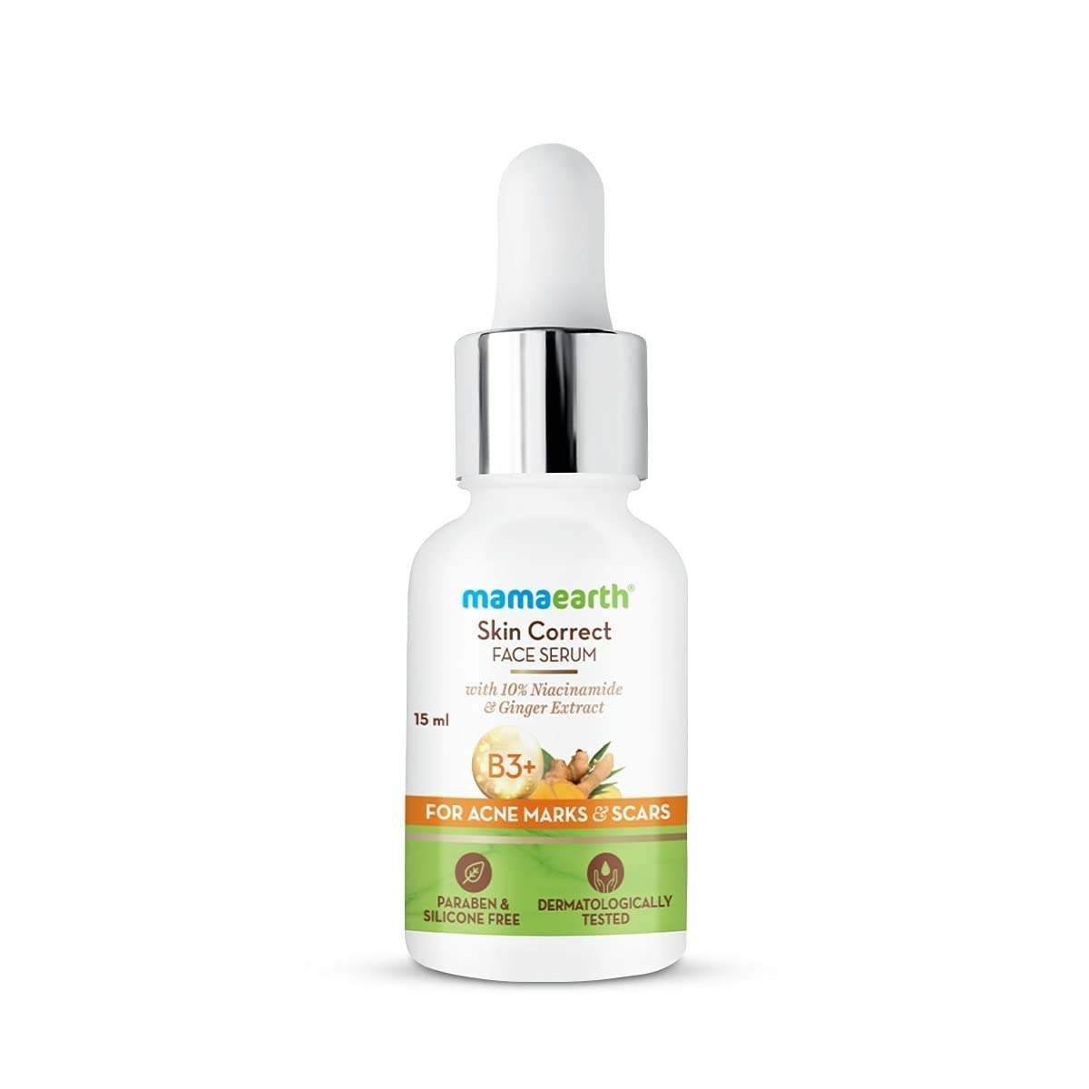 uk41SsFMdEHZL-1.jpg Mamaearth Skin Correct Face Serum With Niacinamide & Ginger Extract For Acne Marks & Scars, 15ml - Fast UK Delivery - Image 1