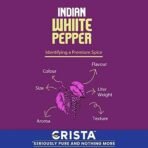 CRISTA White Pepper Seeds | Safed Mirch Sabut | High Volatile Oil Content | Zero added Colours, Fillers, Additives & Preservatives | Farm Fresh, Dried & Natural | 50 gms - Image 4
