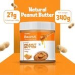 Beanut Peanut Butter Protein - 340gm, 100% Pure Roasted peanuts,NON-GMO Gluten & Cholesterol Free, Vegan, High in Protein, Nut Butter, Peanut Butter - Fast UK Delivery - Image 3