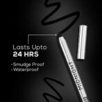 RENEE Midnight Kohl Kajal Pencil - Waterproof, Smudgeproof With Sharpener - 24 Hours Long Stay - Darkest Black - One Swipe Application - Vitamin E, Olive Oil and Castor Oil - 1.5 Gm, Matte Finish - Fast UK Delivery - Image 5