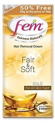 uk41TuZuumHZL-1-1.jpg FEM Fairness Naturals Hair Removal Cream Fair And Soft - 40 G (50% Extra) for Women - Fast UK Delivery - Image 1