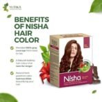 Nisha Henna Based Hair Color Red Brown 90g Pack of 2, Henna Powder Hair Color Dye Brown Hair Colour, No Ammonia, No PPD, Non Oxidative - Fast UK Delivery - Image 6