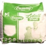 Camay Care Adult Diapers Pant Style 10 PCS with Soft Ultra Leak Guard and Anti-Bacterial Absorbent Core (Size - L to XL/Green) - Fast UK Delivery