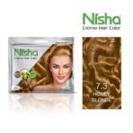 Nisha Cream Hair Color Rich Bright Long Lasting Hair Colouring For Ultra Soft Deep Shine 100% Grey Coverage Conditioning With Natural Herbs Honey Blonde (Pack of 1) - Fast UK Delivery - Image 3