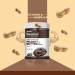 Beanut Dark Chocolate Creamy Peanut Butter 1kg | 18gm Protein | 100% Vegan Peanut Butter, 100% Pure Roasted Peanut | High in Protein Spread, Gluten & Cholesterol Free, Nut Butter - Fast UK Delivery - Image 6
