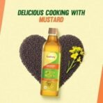 Saffola Cold Pressed Mustard Oil | 100% Cold Pressed Mustard Seed Oil | Helps Manage Cholesterol, Goodness of Omega 3 with Authentic Seed Flavour | 1L Pet Bottle - Fast UK Delivery - Image 5