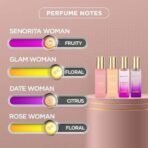 Bella Vita Luxury Woman Eau De Parfum Gift Set 4x20 ml for Women with Date, Senorita, Glam, Rose Perfume|Floral, Fruity Long Lasting EDP Fragrance Scent - Fast UK Delivery - Image 4