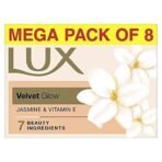 LUX Velvet Glow Jasmine & Vitamin E for Glowing Skin Beauty Soap Offer Pack 8x150 g - Fast UK Delivery - Image 2