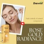 Deewal Rose Gold Radiance Face Oil | Organic & Pure Rose Oil for Glowing Skin | Reduces Dark Spots | All-Season Nourishment for Healthy Skin | All Skin Types - 30ml - Fast UK Delivery - Image 4