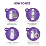 Air Wick 250 ml - Lavender & Lotus, Refill + Automatic Spray| Freshmatic Air Freshener Kit | 2600 Sprays Guaranteed | Automatic Room Freshener, Bathroom Freshener and Room Spray - Fast UK Delivery - Image 4