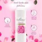 Enchanteur Romantic Perfumed Talcum Powder with Floral French Fragrance for Women| Refreshing & Soothing Talc with Fine Texture| Absorbs Moisture & Prevents Odour| 250g - Fast UK Delivery - Image 6