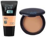 Maybelline New York Liquid Matte Full Coverage Foundation, & New York Compact Powder For All Skin Types,220 Natural Beige, 8G, Pack Of 1 - Fast UK Delivery - Image 2