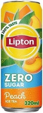 Lipton Peach Zero Sugar Iced Tea Refreshing And Flavorful Drink That Is Perfect For Those Who Are Looking To Reduce Their Sugar Intake (Pack Of 3) 320ml (Imported) - Fast UK Delivery - Image 3
