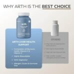 Arth Liver Support | Liver Detox Supplement | Supports Fatty Liver Detox & Metabolism | Formulated with Silymarin/Milk Thistle, CoQ10, Vitamin C & E | Emcure Pharmaceuticals Ltd. | 60 Veg Tablets - Fast UK Delivery - Image 6