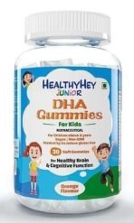 HealthyHey Nutrition Junior Dha Gummies - For Kids - For Healthy Brain & Cognitive Function - Orange Flavour - 30 Soft Gummies - Fast UK Delivery - Image 2