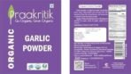 Praakritik Organic Garlic Powder | 100% Organic & 100% Natural | Ready to Use | 100% Vegetarian | No Added Preservatives and Colors | Pack of 4 | 100 Grams Each - Fast UK Delivery - Image 5