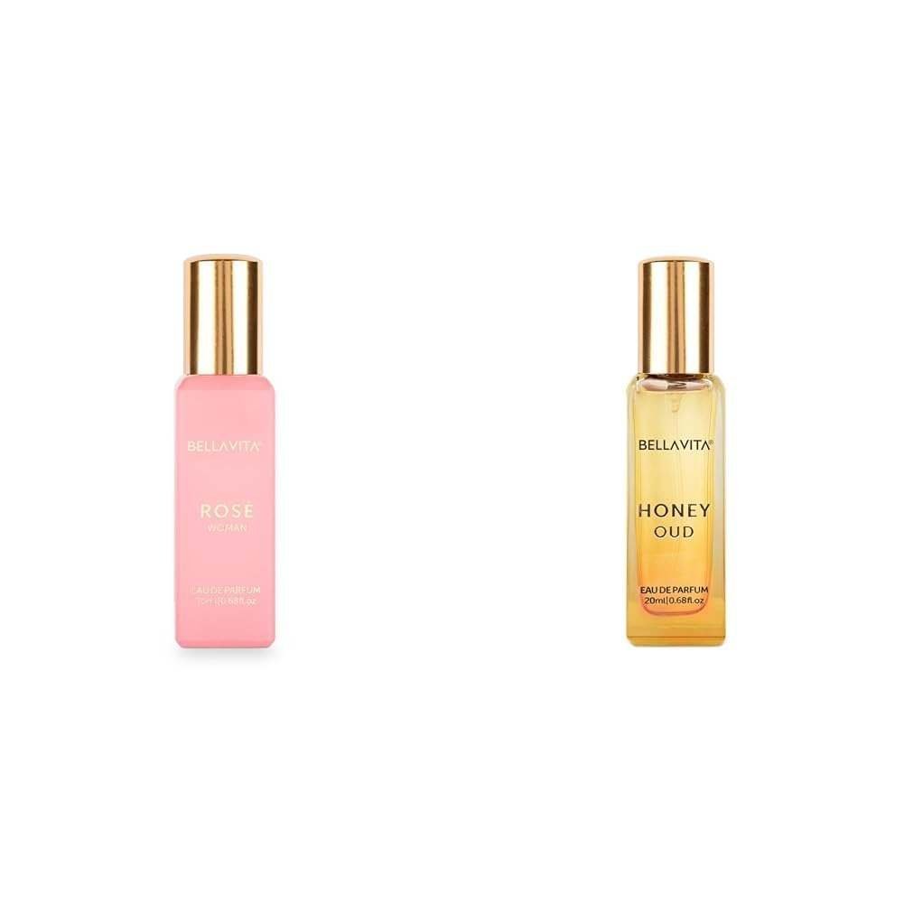 uk41YI2UfNA7L-1.jpg Bella Vita Luxury Rose Woman Liquid Eau De Parfum Honey Oud Unisex Eau De Parfum With Bergamot Patchouli Vanillapremium Long Lasting Sweet & Spicy Fragrance For Men & Women 20Ml,Assorted - Fast UK Delivery - Image 1