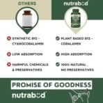 Nutrabud Organics Plant Based Vitamin B12 Supplement for Men, Women - 120 Capsules - 100% RDA of Natural B12 for High Absorption (120 Count (Pack of 1)) - Fast UK Delivery - Image 6