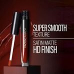 FACESCANADA Comfy Silk Liquid Lipstick - Spontaneous Plum 06, 3Ml Satin Matte Hd Finish Luxe Comfort | Longlasting | No Dryness | Smooth Texture | Mulberry Oil & Shea Butter For Plump Hydrated Lips - Fast UK Delivery - Image 4