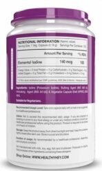 HealthyHey Nutrition Iodine | Supplement to Support The Thyroid and Maintain Healthy Cellular Metabolism* | 120 Veg Capsules - Fast UK Delivery - Image 3