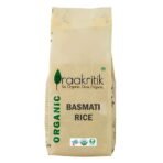 Praakritik Organic Basmati Rice | Gluten free | Long Slender Grains | 100% Organic Rice | 100% Natural | 100% Vegetarian | Pack of 3 | 500 Grams Each - Fast UK Delivery - Image 3