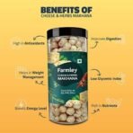 Farmley Roasted Cheese & Herbs Makhana- Roasted In Olive Oil 166 gram (Pack of 2, Each 83g) - Fast UK Delivery - Image 7