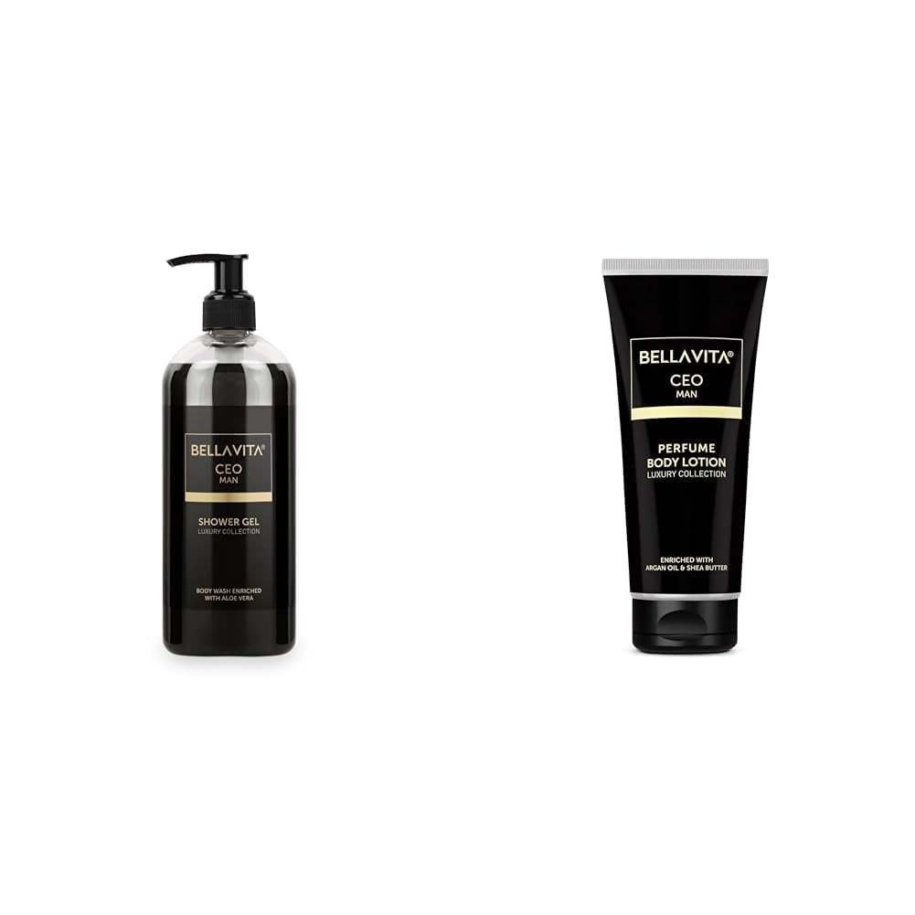 uk41ZBPPA6yJL-1.jpg Bella Vita Luxury CEO MAN Body Wash Refreshing Shower Gel for Deep Cleansing Hydrating & Moisturising Skin with Aloe Vera & Charcoal Powder 500 Ml Intense CEO Man Body Perfume Lotion - Fast UK Delivery - Image 1